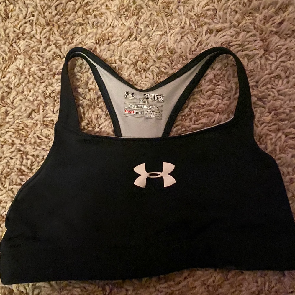 Under Armour black YOUTH xlarge sports bra